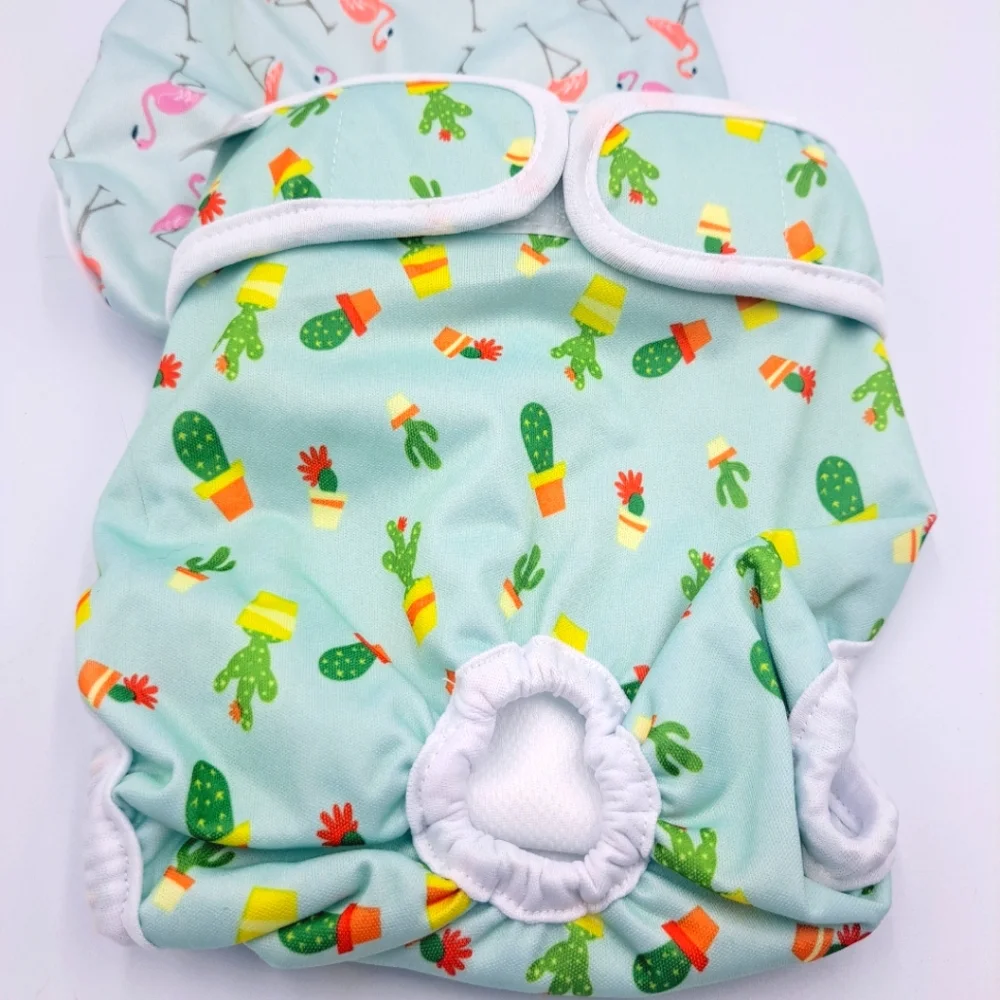 Pet Magasin Super Absorbent Reusable Washable Dog Diapers- Size Med